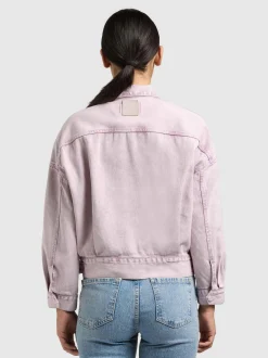 Khujo Damen Jeansjacke - Nelina in lila
