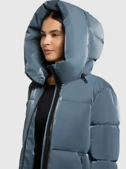 Khujo Damen Steppjacke - Audrey Shiny in blau