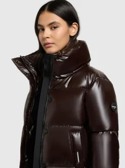 Khujo Damen Winterjacke - Rinja2 Shiny in purple