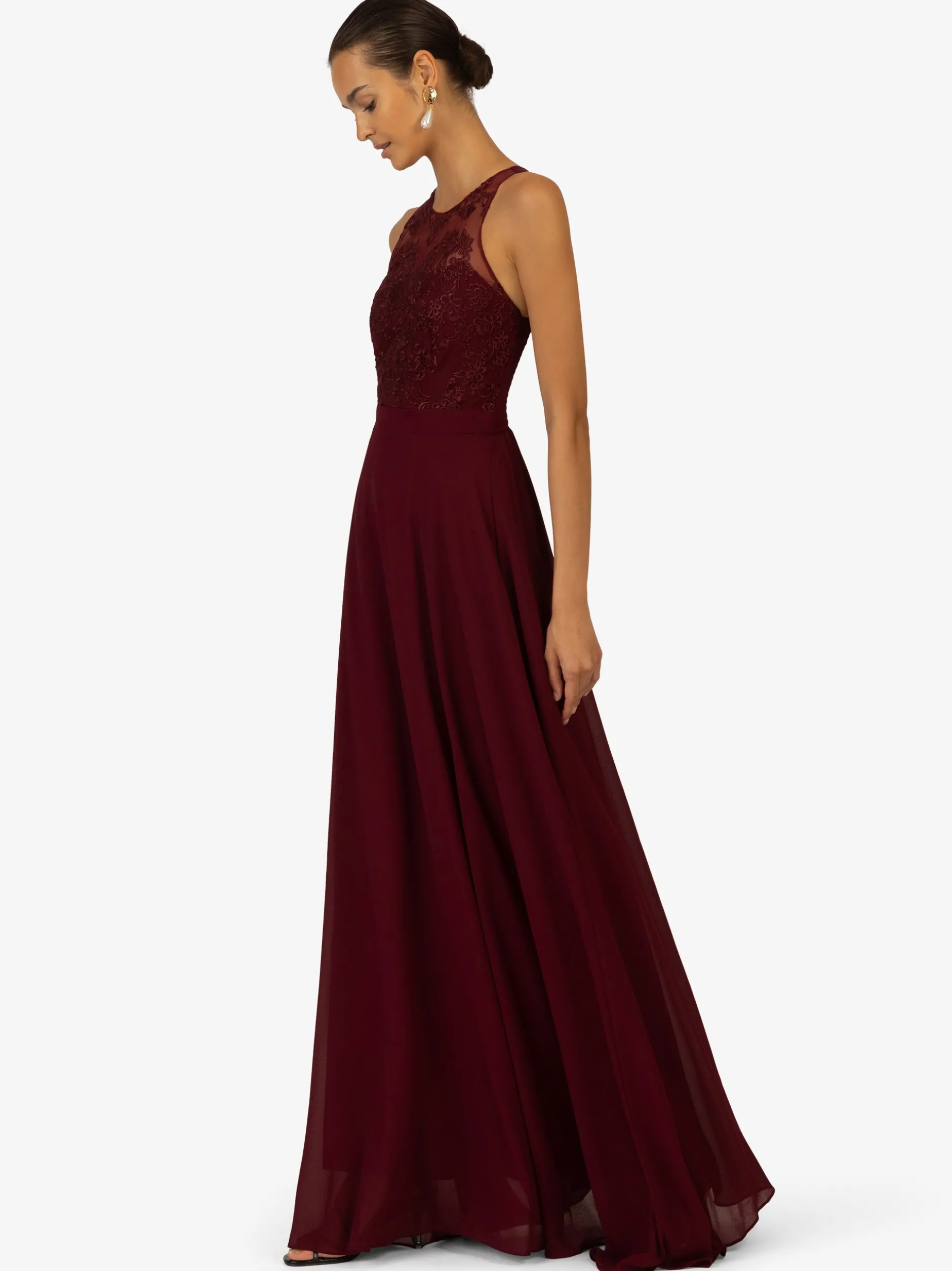 Kraimod Damen Abendkleid in bordeaux - Länge: lang