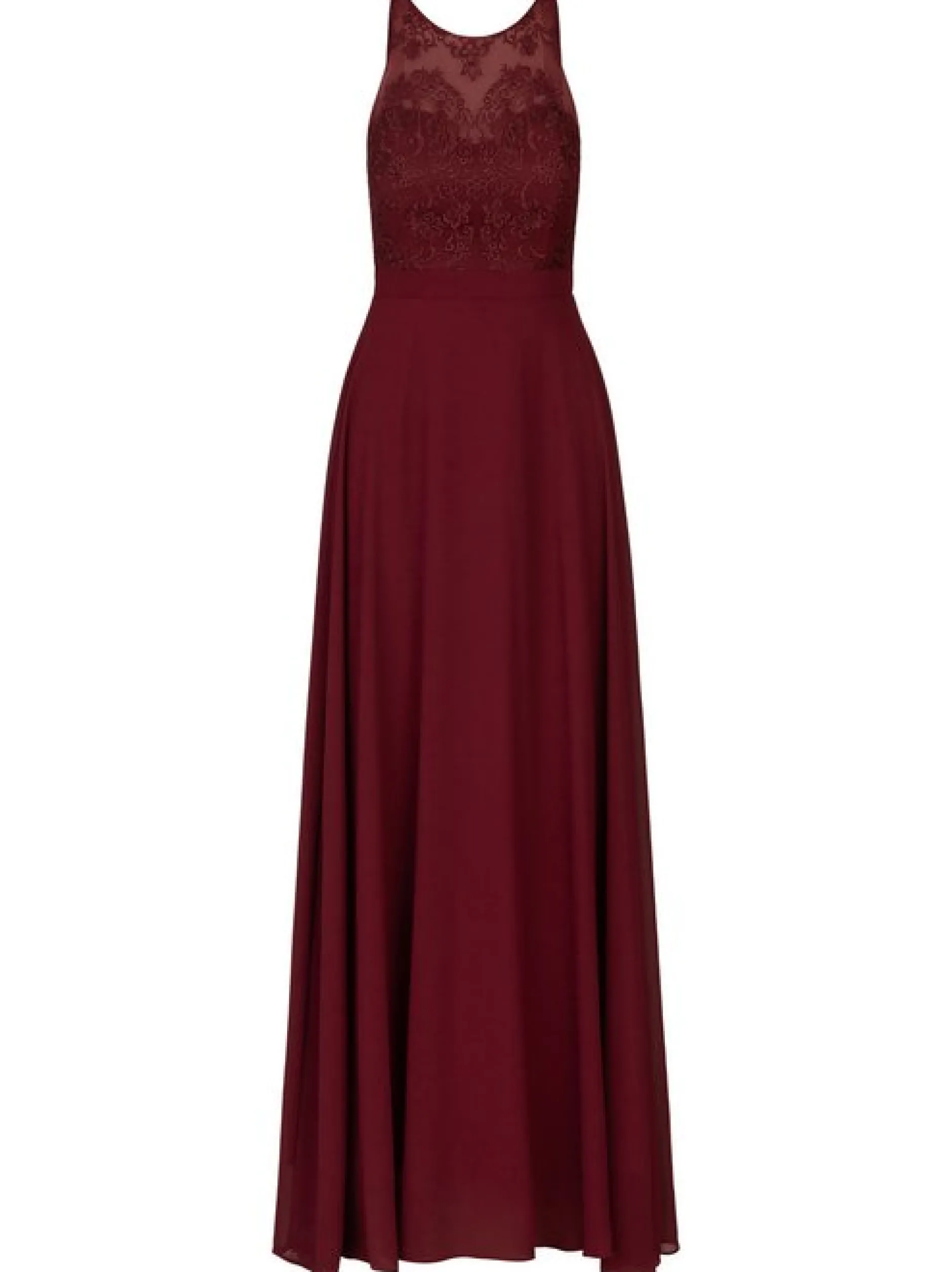 Kraimod Damen Abendkleid in bordeaux - Länge: lang