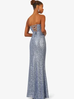 Kraimod Damen Abendkleid in blau - Länge: lang