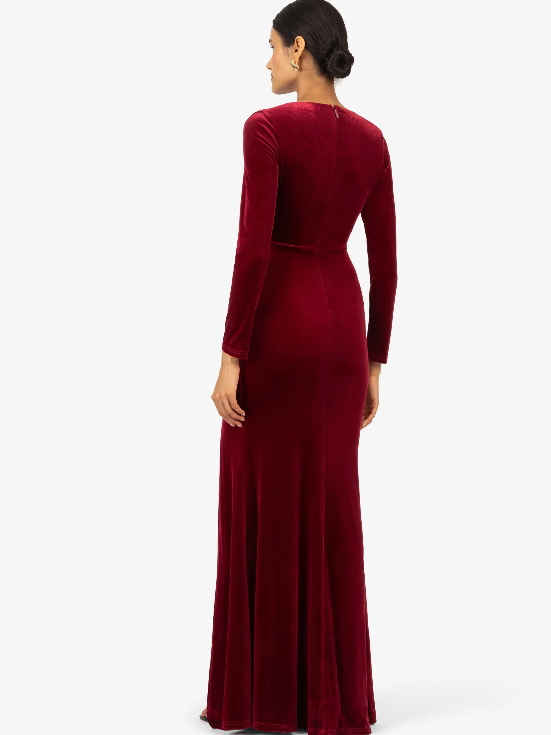 Kraimod Damen Abendkleid in bordeaux - Länge: lang