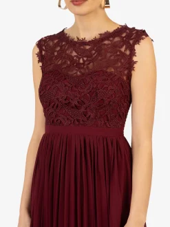 Kraimod Damen Abendkleid in bordeaux - Länge: lang