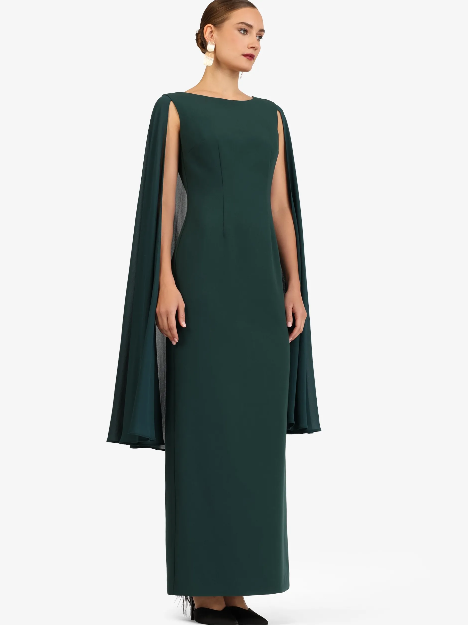 Kraimod Damen Abendkleid in grün - Ausschnitt: Rundhals