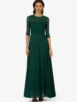 Kraimod Damen Abendkleid in grün - Ausschnitt: Rundhals