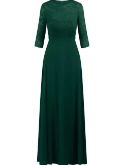 Kraimod Damen Abendkleid in grün - Ausschnitt: Rundhals