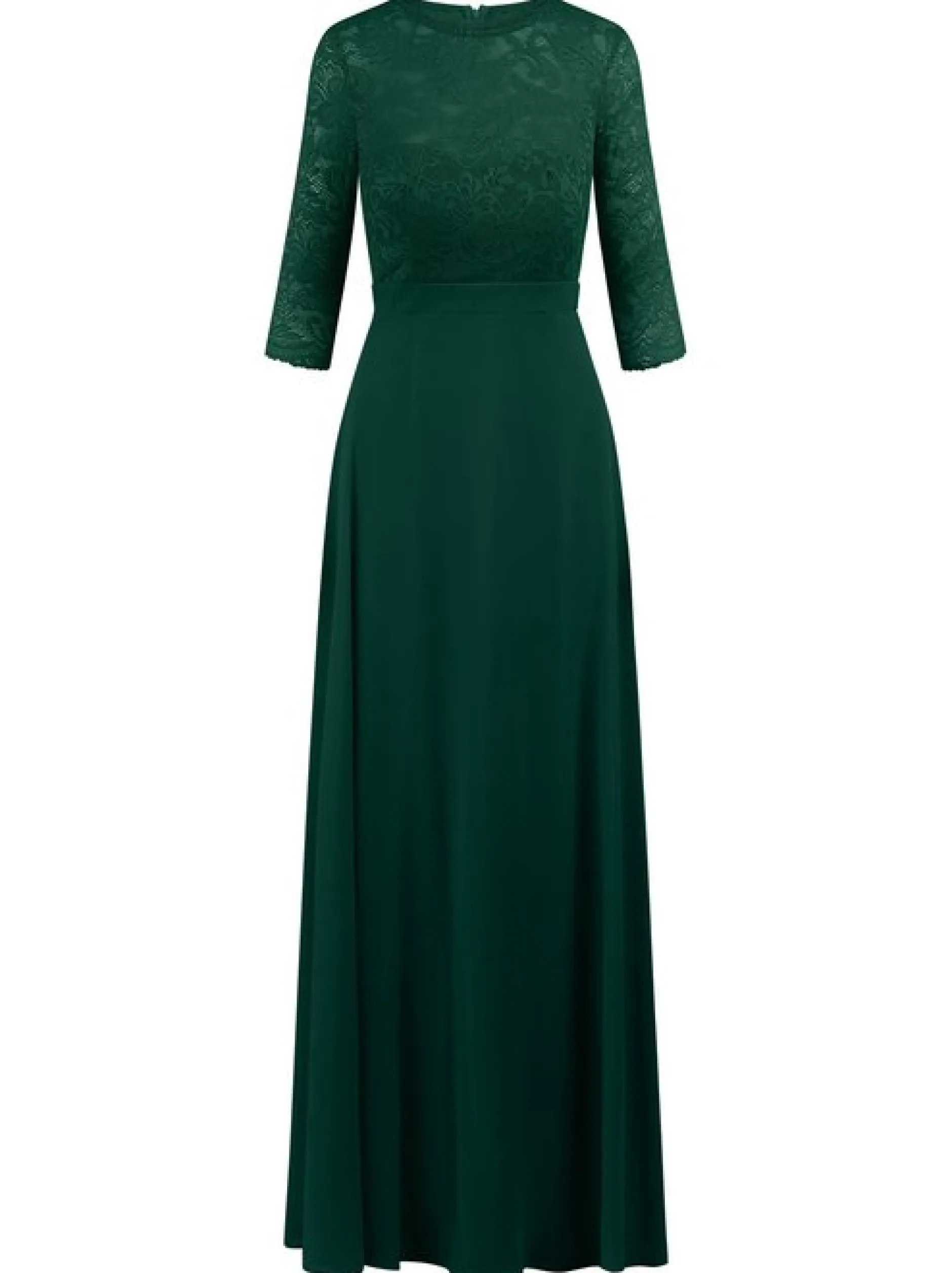 Kraimod Damen Abendkleid in grün - Ausschnitt: Rundhals