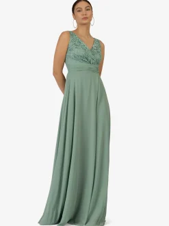 Kraimod Damen Abendkleid in grün - Länge: lang