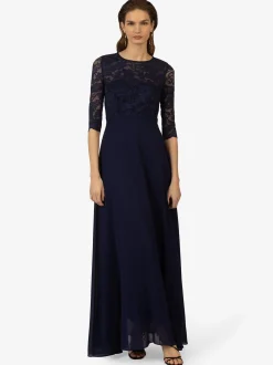 Kraimod Damen Abendkleid in marine - Länge: lang