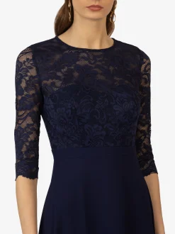 Kraimod Damen Abendkleid in marine - Länge: lang