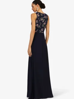 Kraimod Damen Abendkleid. in marine - Länge: lang