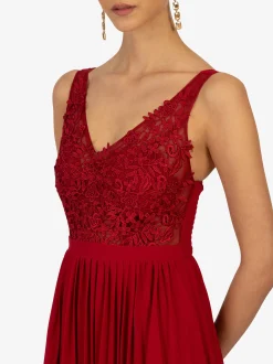 Kraimod Damen Abendkleid in rot - Länge: mittel