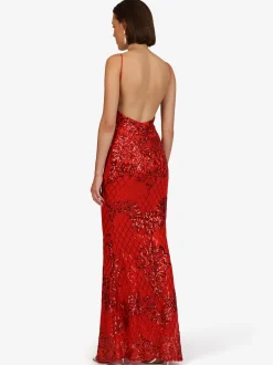 Kraimod Damen Abendkleid in rot - Länge: lang
