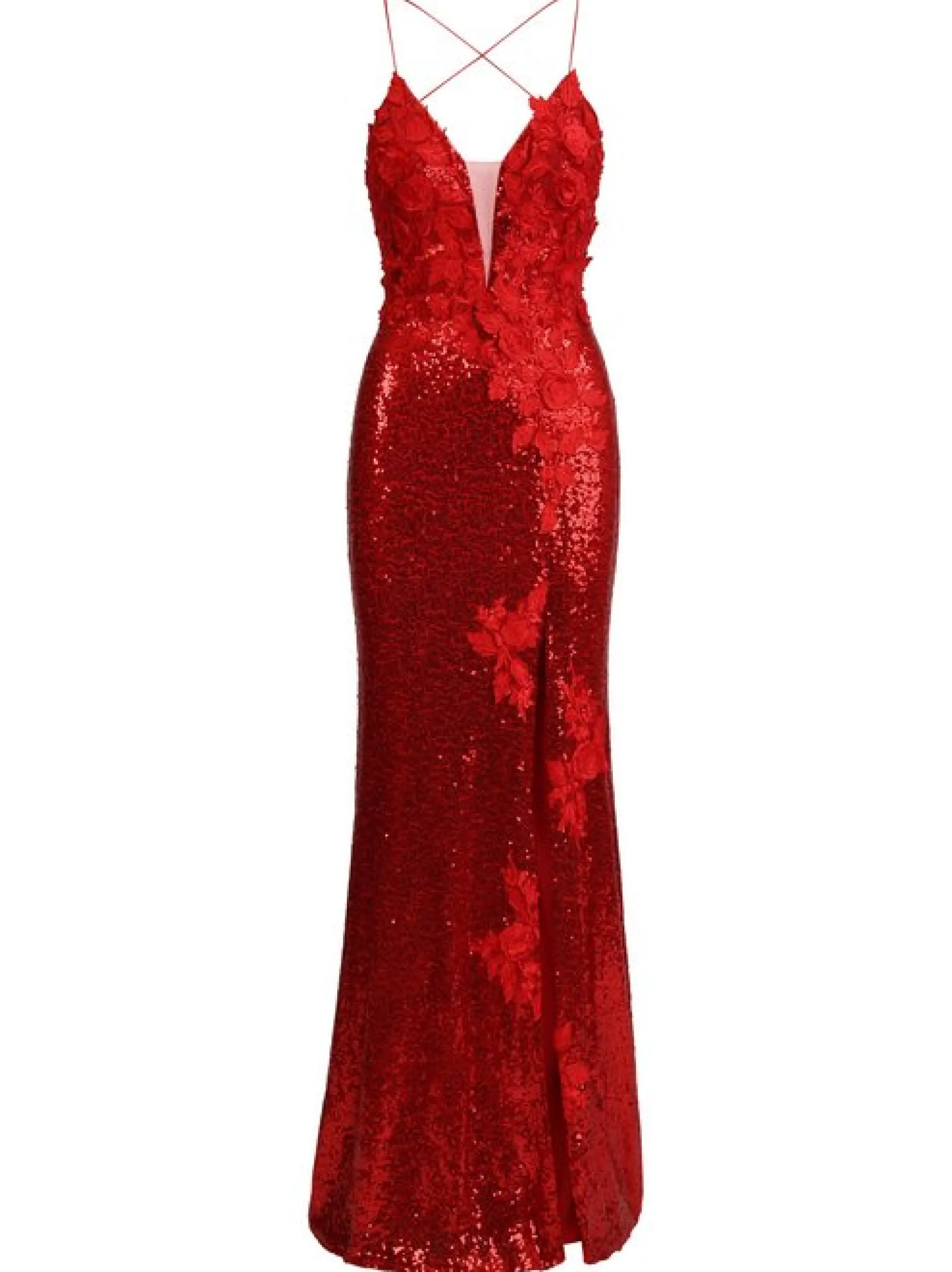 Kraimod Damen Abendkleid in rot - Länge: lang