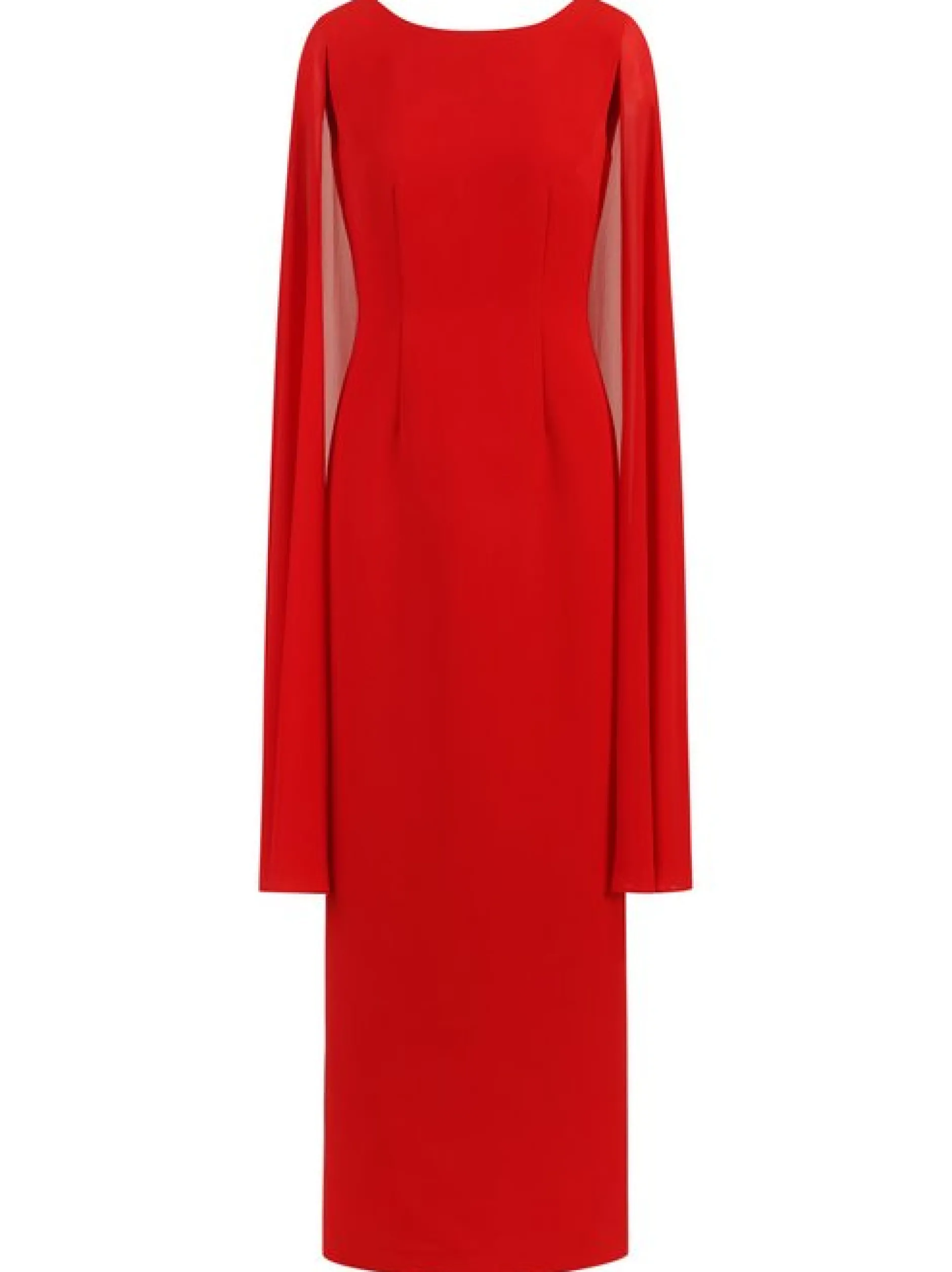 Kraimod Damen Abendkleid in rot - Ausschnitt: Rundhals