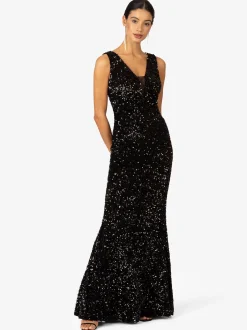 Kraimod Damen Abendkleid in schwarz - Länge: lang