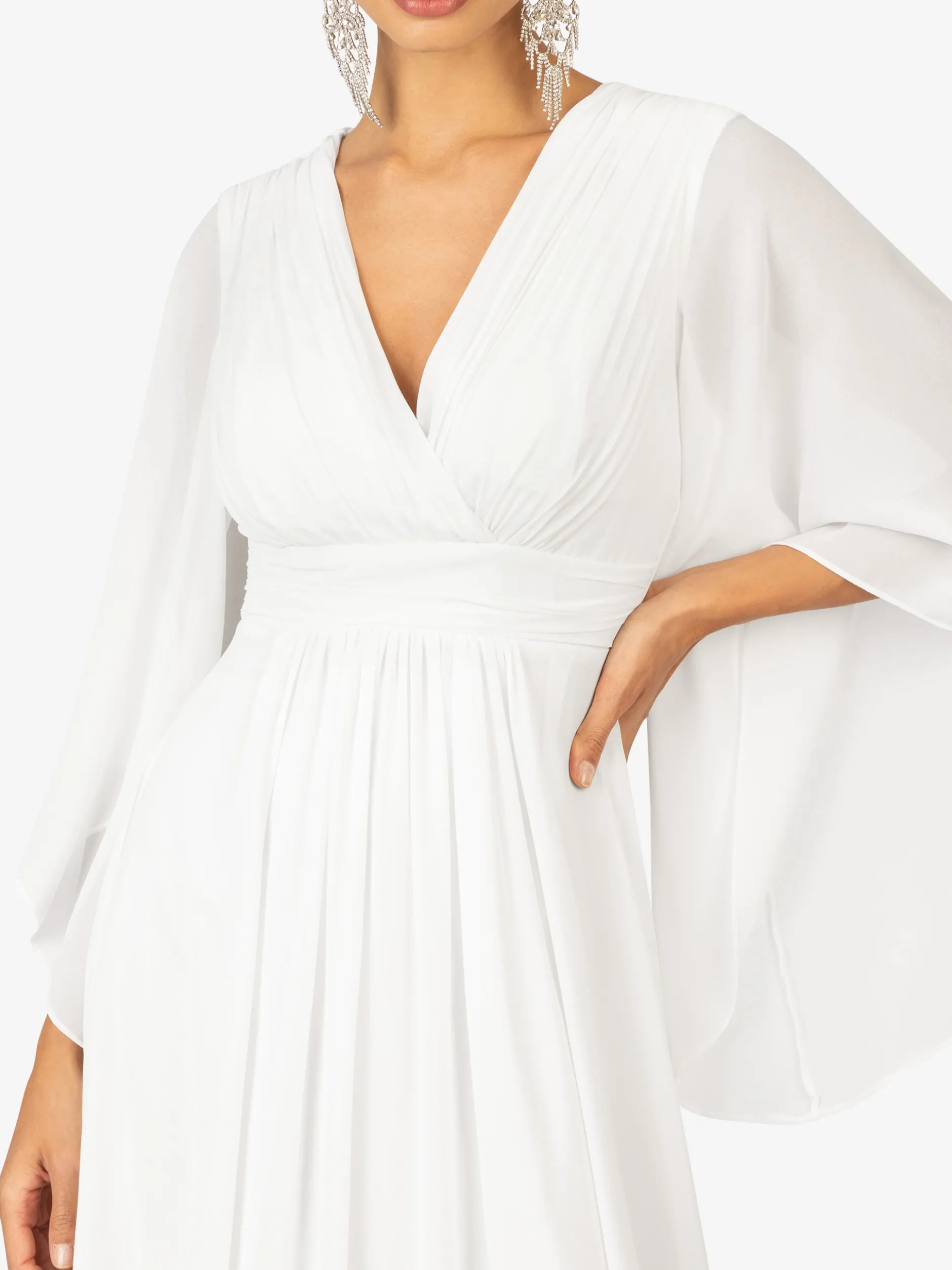 Kraimod Damen Abendkleid in weiß - Länge: lang