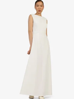 Kraimod Damen Abendkleid in weiß - Ausschnitt: U-Boot