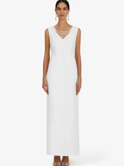 Kraimod Damen Abendkleid in weiß - Länge: lang