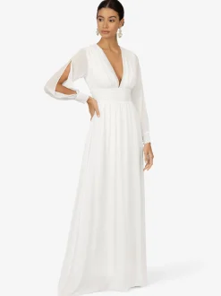 Kraimod Damen Abendkleid in weiß - Länge: lang