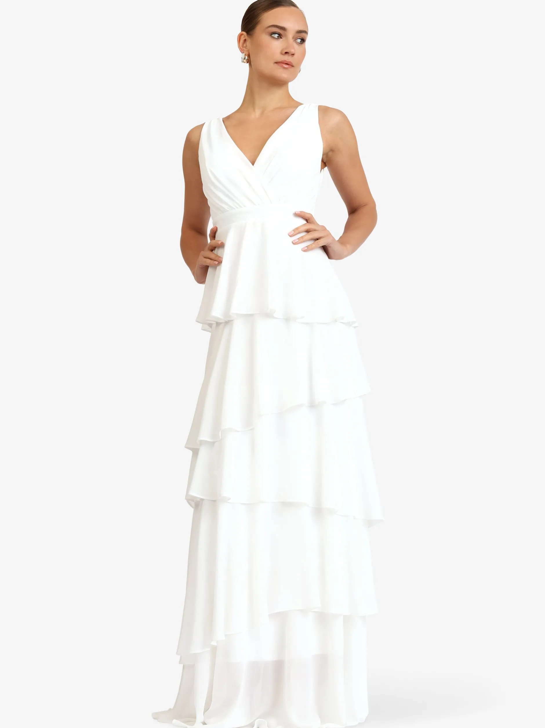 Kraimod Damen Abendkleid in weiß - Länge: lang