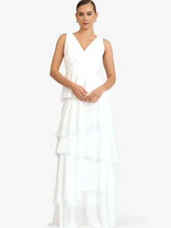 Kraimod Damen Abendkleid in weiß - Länge: lang