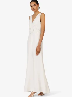Kraimod Damen Abendkleid in weiß - Länge: lang