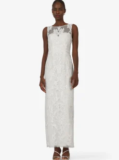 Kraimod Damen Abendkleid in weiß - Ausschnitt: Rundhals