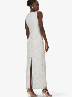 Kraimod Damen Abendkleid in weiß - Ausschnitt: Rundhals
