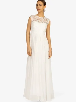 Kraimod Damen Abendkleid in weiß - Ausschnitt: Rundhals
