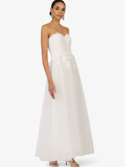 Kraimod Damen Abendkleid in weiß - Länge: lang