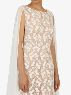 Kraimod Damen Abendkleid in weiß - Ausschnitt: Rundhals