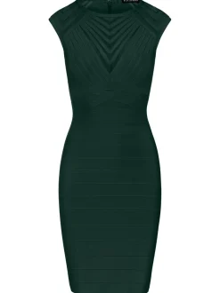 Kraimod Damen Bandage Kleid in grün - Länge: kurz