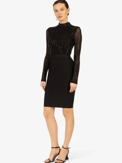 Kraimod Damen Bodycon Kleid in schwarz - Länge: mittel