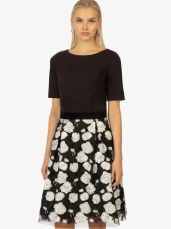 Kraimod Damen Cocktailkleid in schwarz - Länge: mittel
