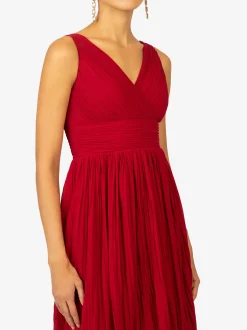 Kraimod Damen Cocktailkleid in rot - Länge: mittel
