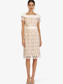 Kraimod Damen Cocktailkleid in beige - Länge: mittel
