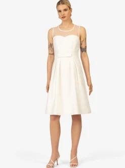 Kraimod Damen Cocktailkleid in weiß - Länge: mittel