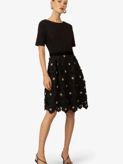 Kraimod Damen Cocktailkleid in schwarz - Länge: mittel