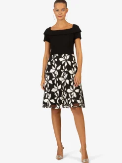 Kraimod Damen Cocktailkleid in schwarz weiß