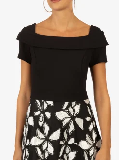Kraimod Damen Cocktailkleid in schwarz weiß