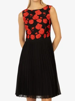 Kraimod Damen Cocktailkleid in rot - Länge: mittel