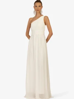 Kraimod Damen Kleid in weiß - Ausschnitt: Rundhals