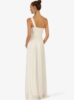 Kraimod Damen Kleid in weiß - Ausschnitt: Rundhals