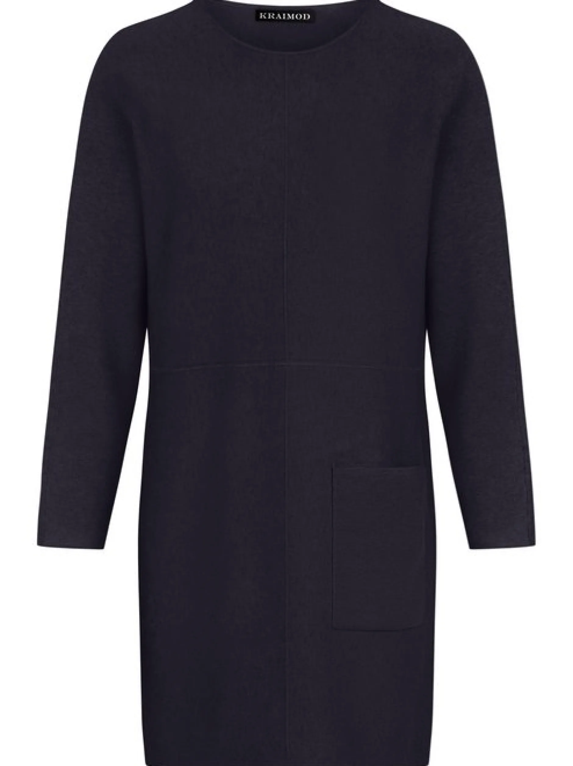 Kraimod Damen Strickkleid in marine - Ausschnitt: U-Boot