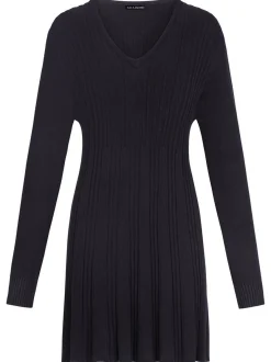 Kraimod Damen Strickkleid in marine - Ärmel: langarm