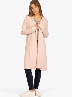 Kraimod Damen Strickmantel in rosa - Ärmel: langarm
