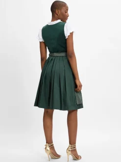 Krüger Dirndl Damen Freizeitkleid in tanne - Länge: kurz