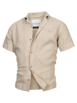 Kronstadt Herren Hemd Kurzarm - KSAyers in sand beige